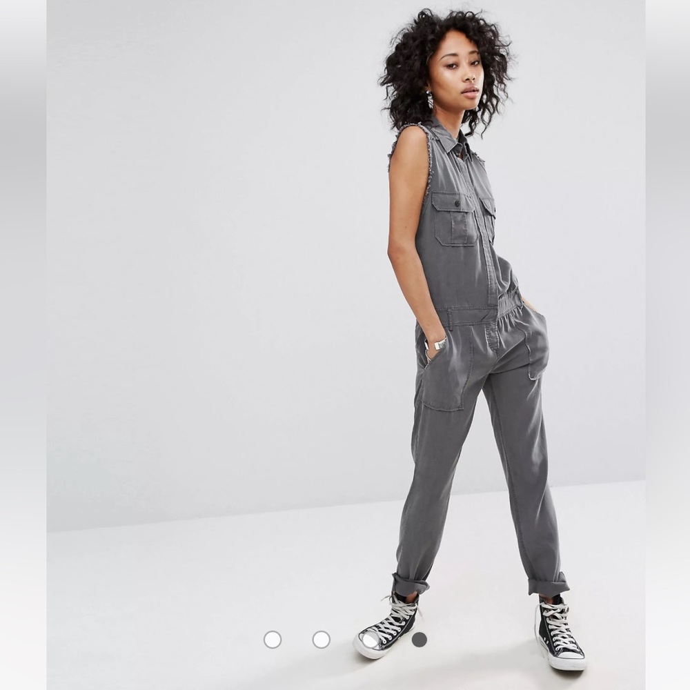 NWT ASOS Honey Punch Military Jumpsuit Navy S
